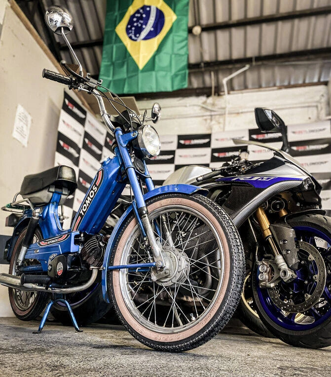 Motorcycle work at East London Motorcycles